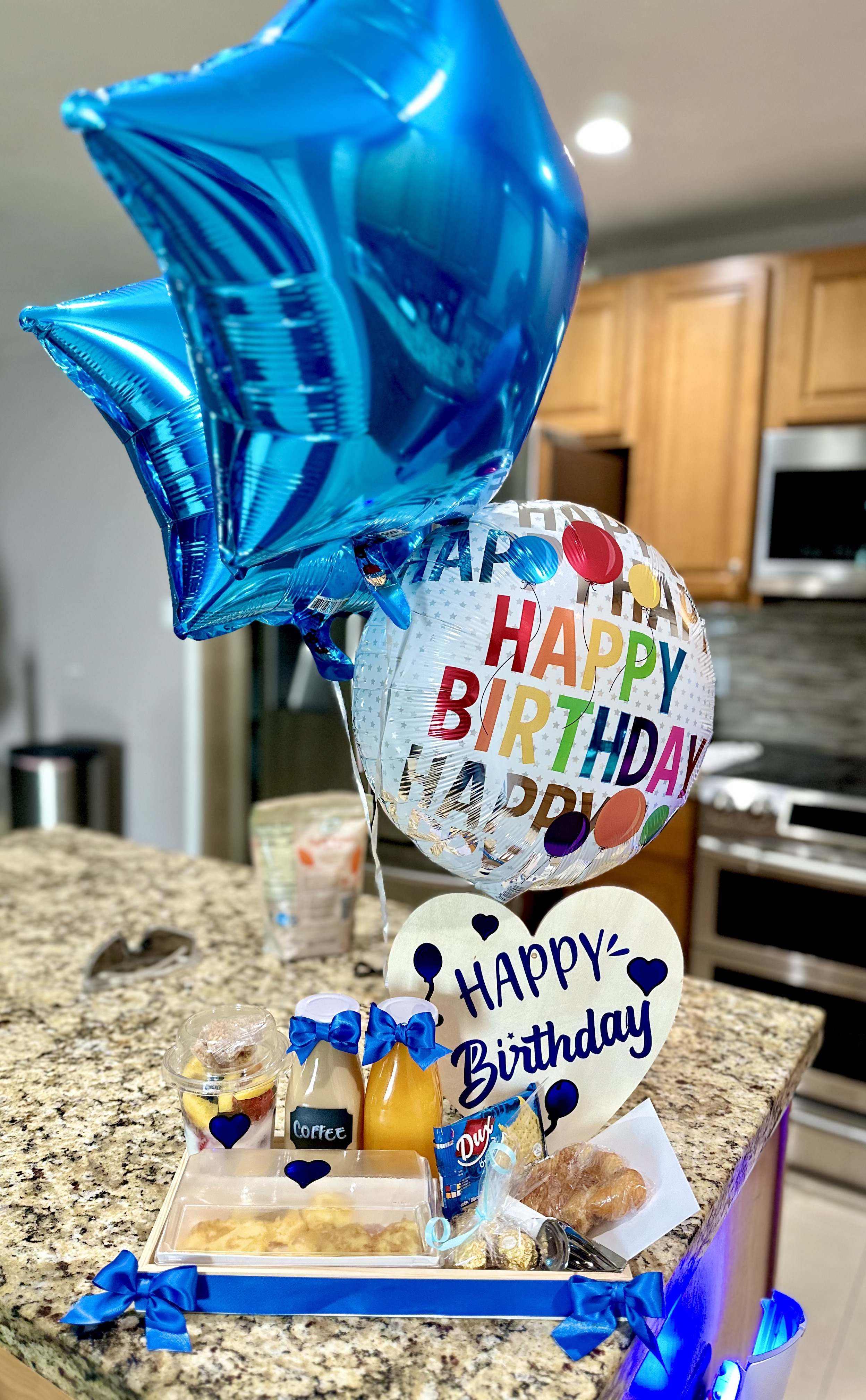 Personalized Surprise Breakfast + Balloons